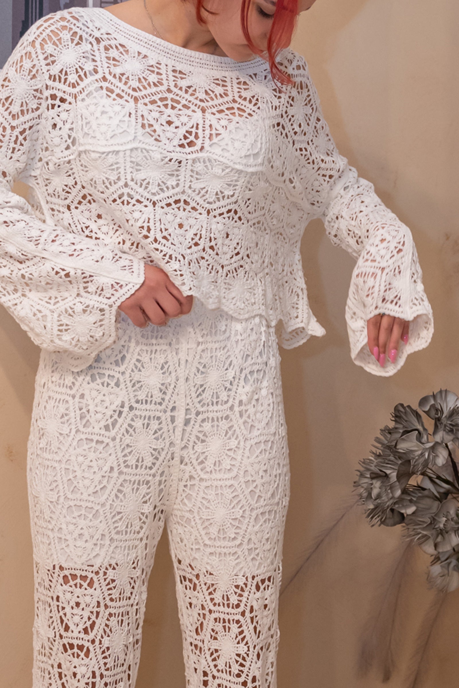 Coordset Crochet White