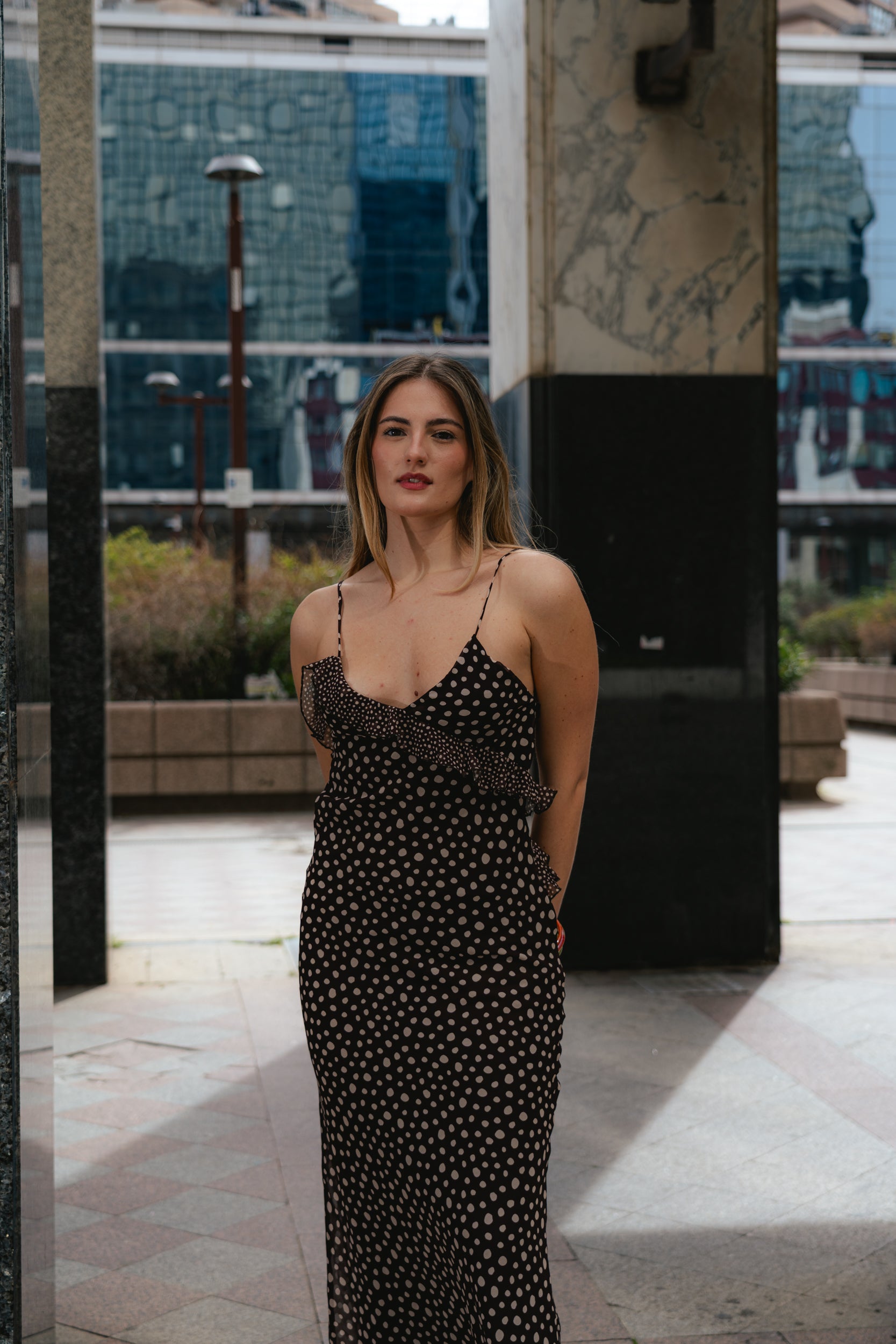 Slip Dress Pois